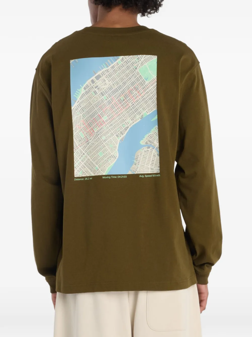 New Balance T-shirt met logoprint Groen