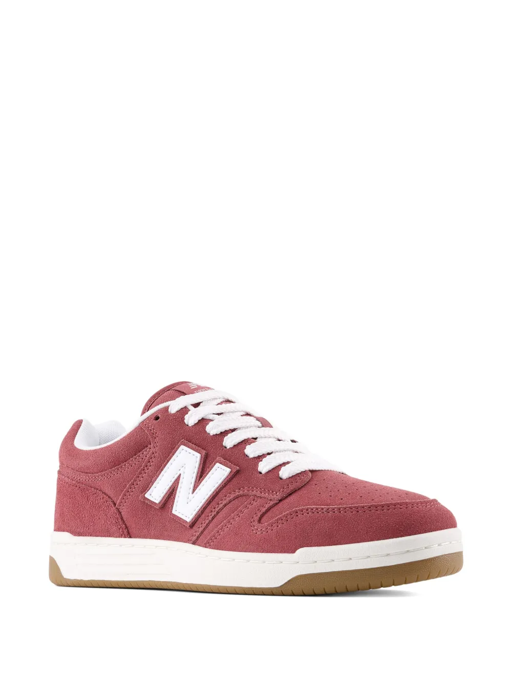 New Balance 480 sneakers met geperforeerd logo Rood