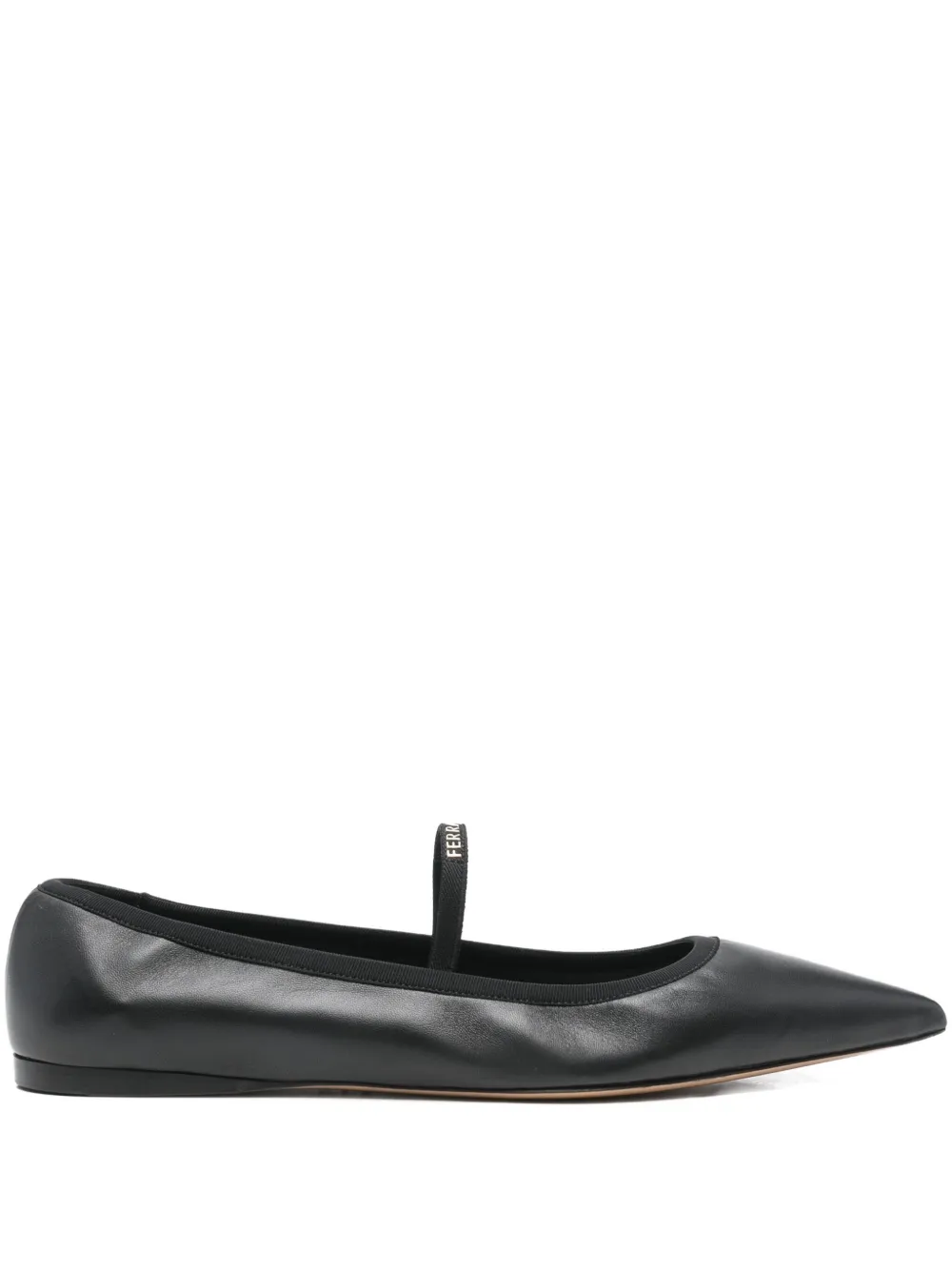 Ferragamo Pre-Owned flats con puntera en punta | negro | Image 1