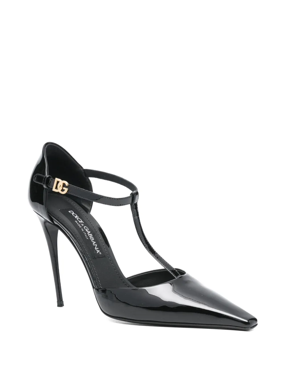 Dolce & Gabbana Pre-Owned 105mm DG-plaque pumps - Zwart