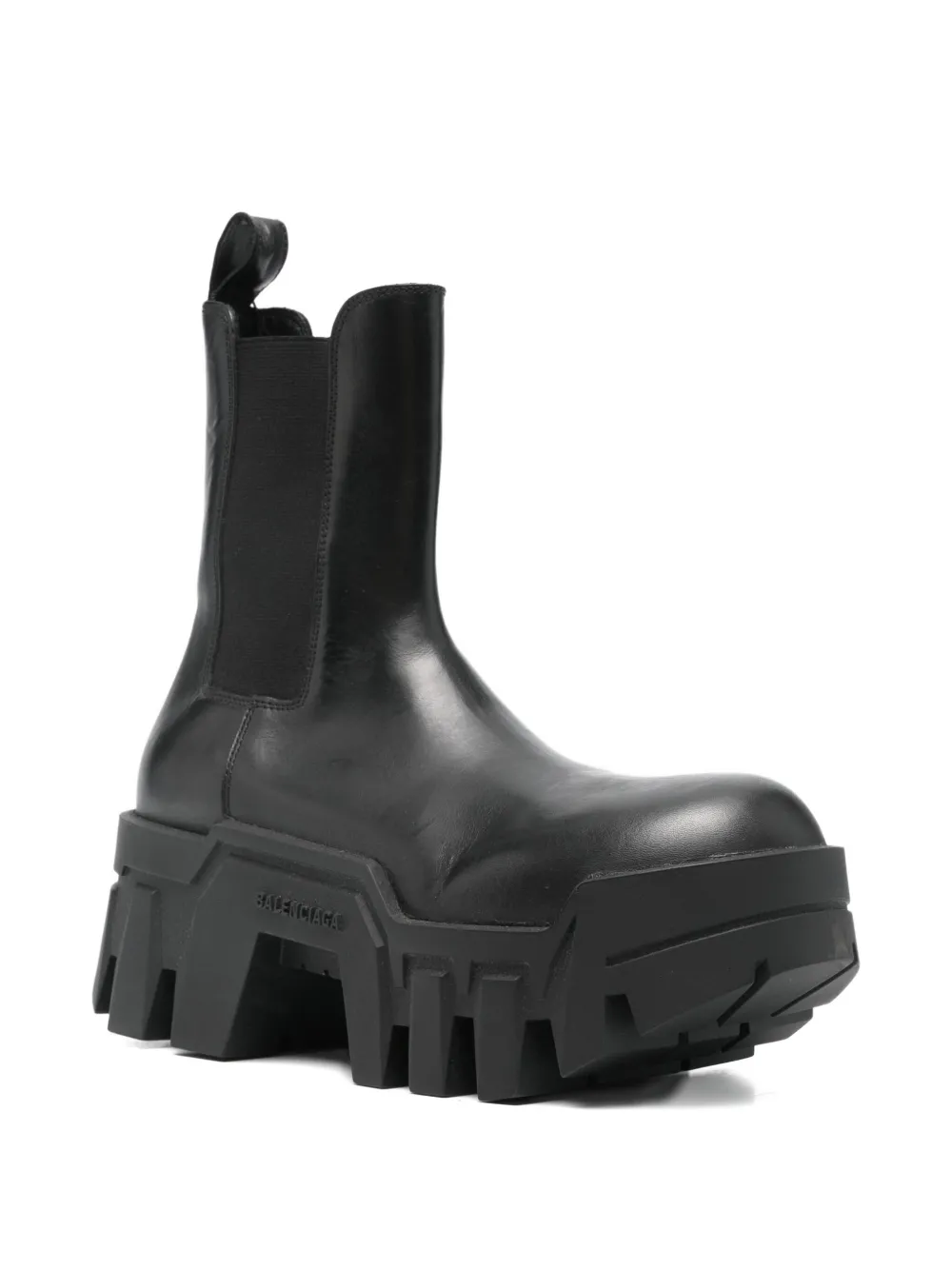 Balenciaga Pre-Owned Bulldozer platform chelsea boots - Zwart