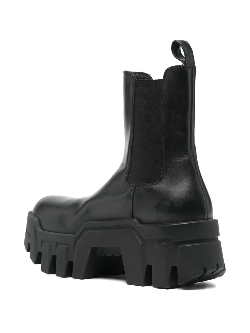 Pre-owned Balenciaga Bulldozer Platform Chelsea Boots In Black