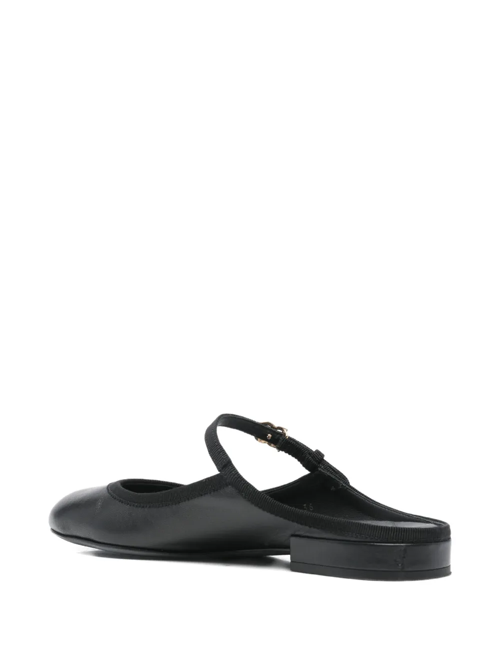 DOLCE & GABBANA Pre-owned Dg Leather Mules In Black