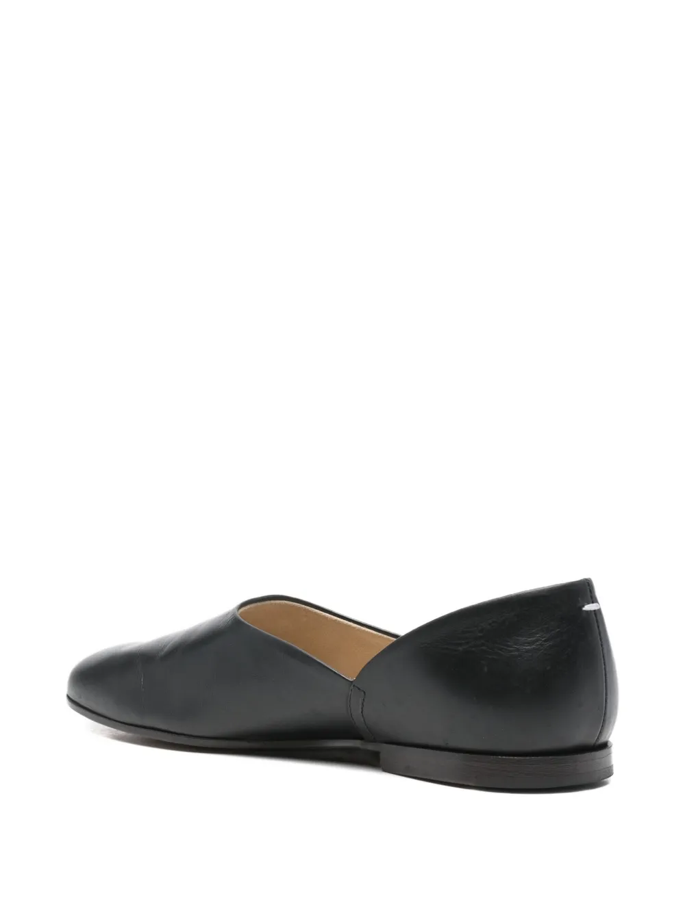 MAISON MARGIELA Pre-owned Grecial Leather Ballet Flats In Black