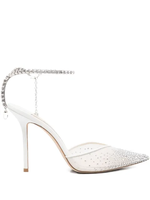 Jimmy Choo Pre-Owned Saeda 105mm crystal-embellished pumps