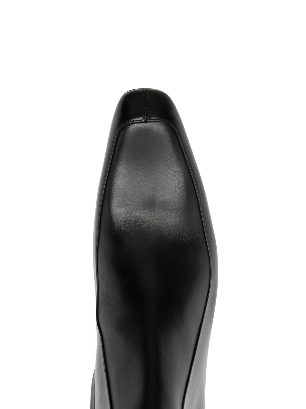 SAINT LAURENT Pre-owned 30mm Augustin Square-toe Boots In Black