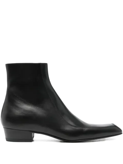 Saint Laurent Pre-Owned 30mm Augustin square-toe boots