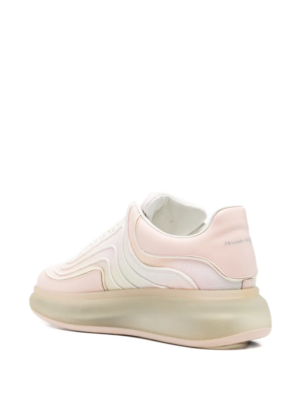 Pre-owned Alexander Mcqueen 50mm Platform Sneakers In Pink