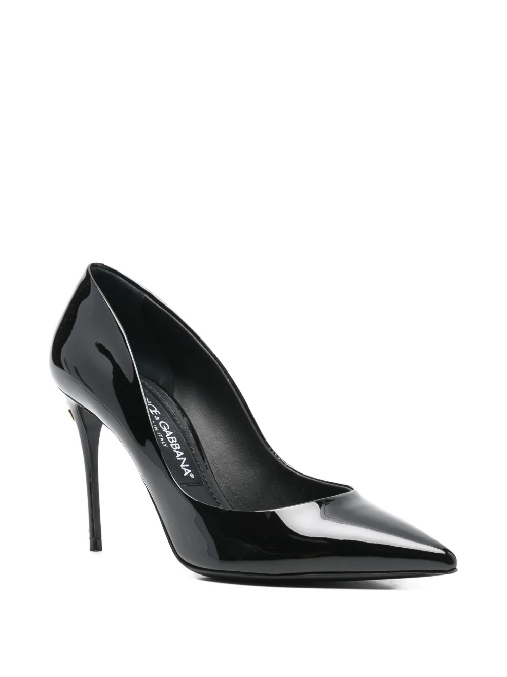 Dolce & Gabbana Pre-Owned Cardinale 90mm patent leather pumps - Zwart