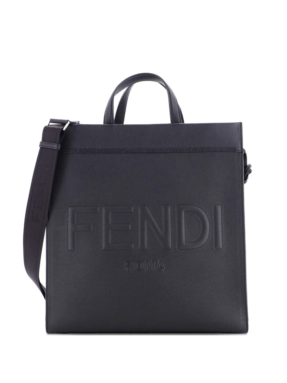 Fendi Pre-Owned Go To Shopper Leather Medium tote bag - ブラック Fendi Pre-Owned Go To Shopper Leather Medium tote bag - ブラック