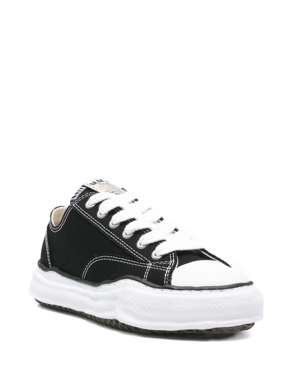 Maison MIHARA YASUHIRO lace-up wool sneakers Zwart