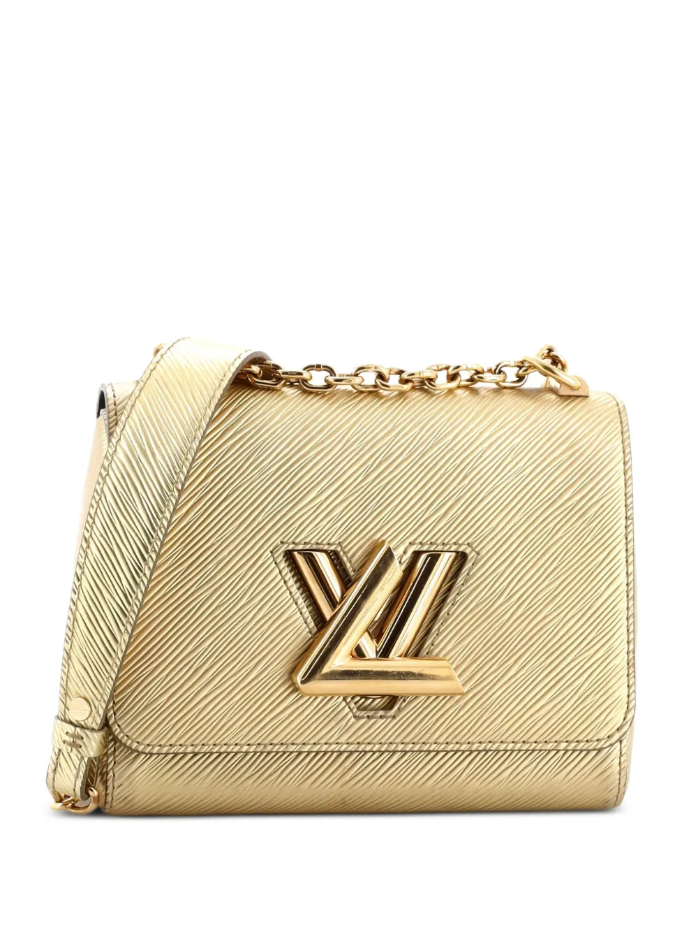 Louis Vuitton Pre-Owned Borsa a tracolla Twist mini in pelle - Oro