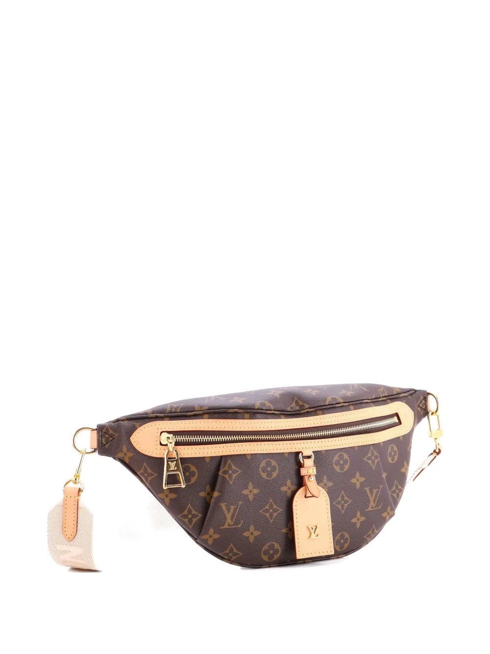 Pre-owned Louis Vuitton High Rise Bum Bag Monogram Canvas Belt Bag In Brown