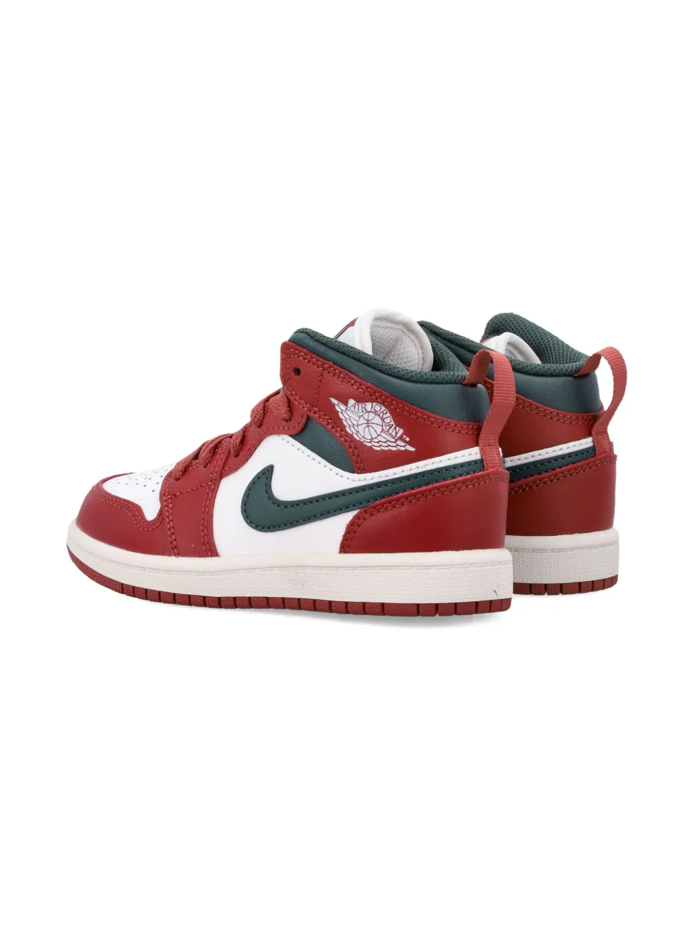 Nike Kids Air Jordan 1 Mid leren sneakers Rood