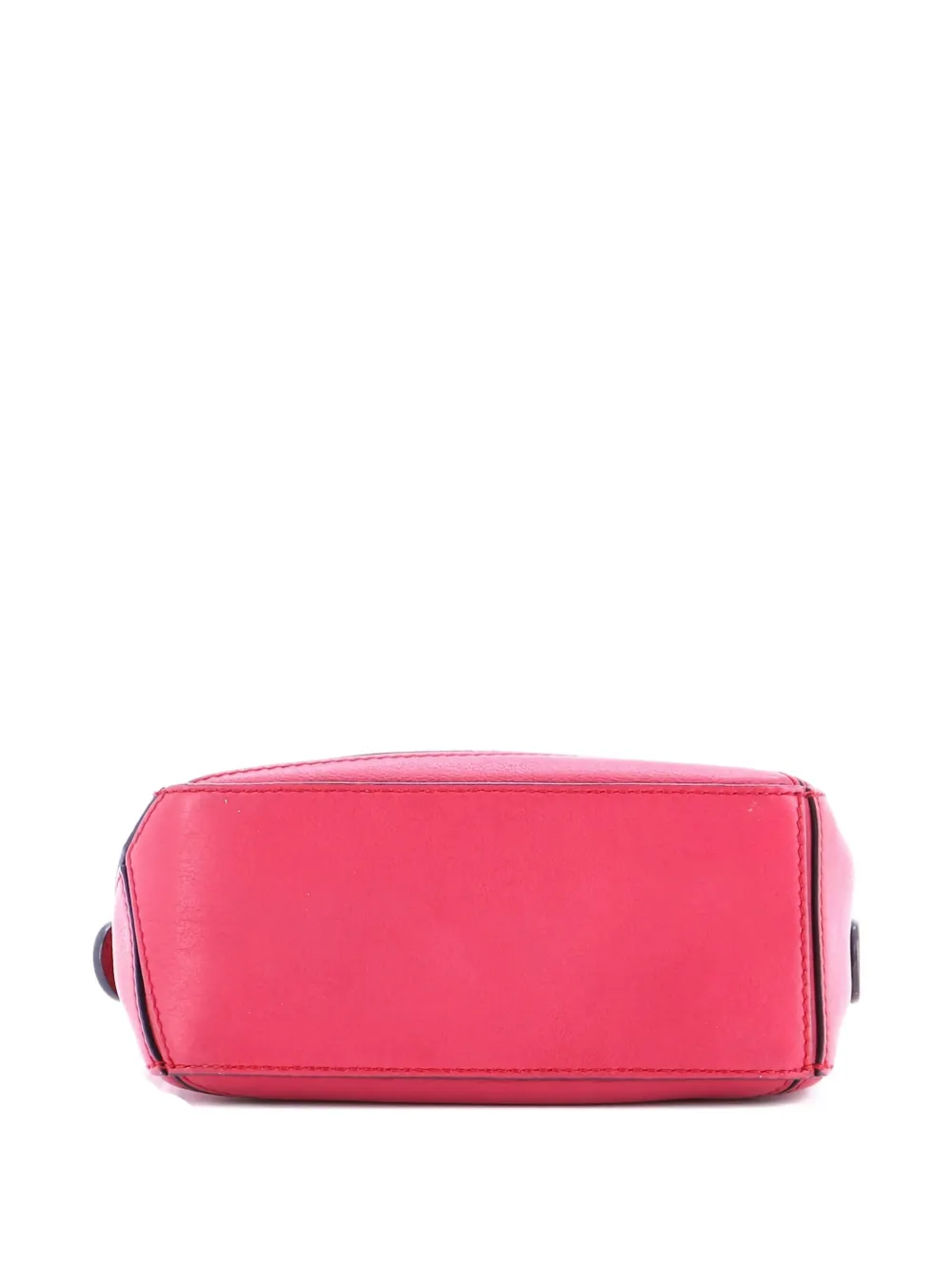 Pre-owned Loewe Puzzle Bag Leather Mini Crossbody Bag In Red