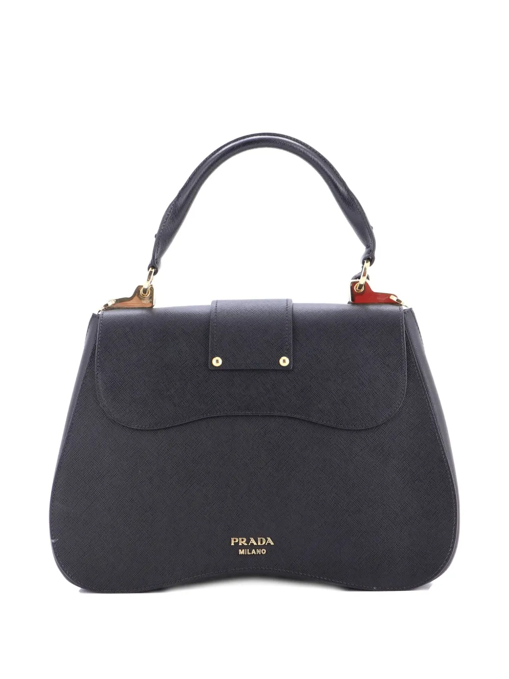 Prada Pre-Owned Sidonie Top Handle Bag Saffiano Leather Large satchel Prada Pre-Owned Sidonie Top Handle Bag Saffiano Leather Large satchel