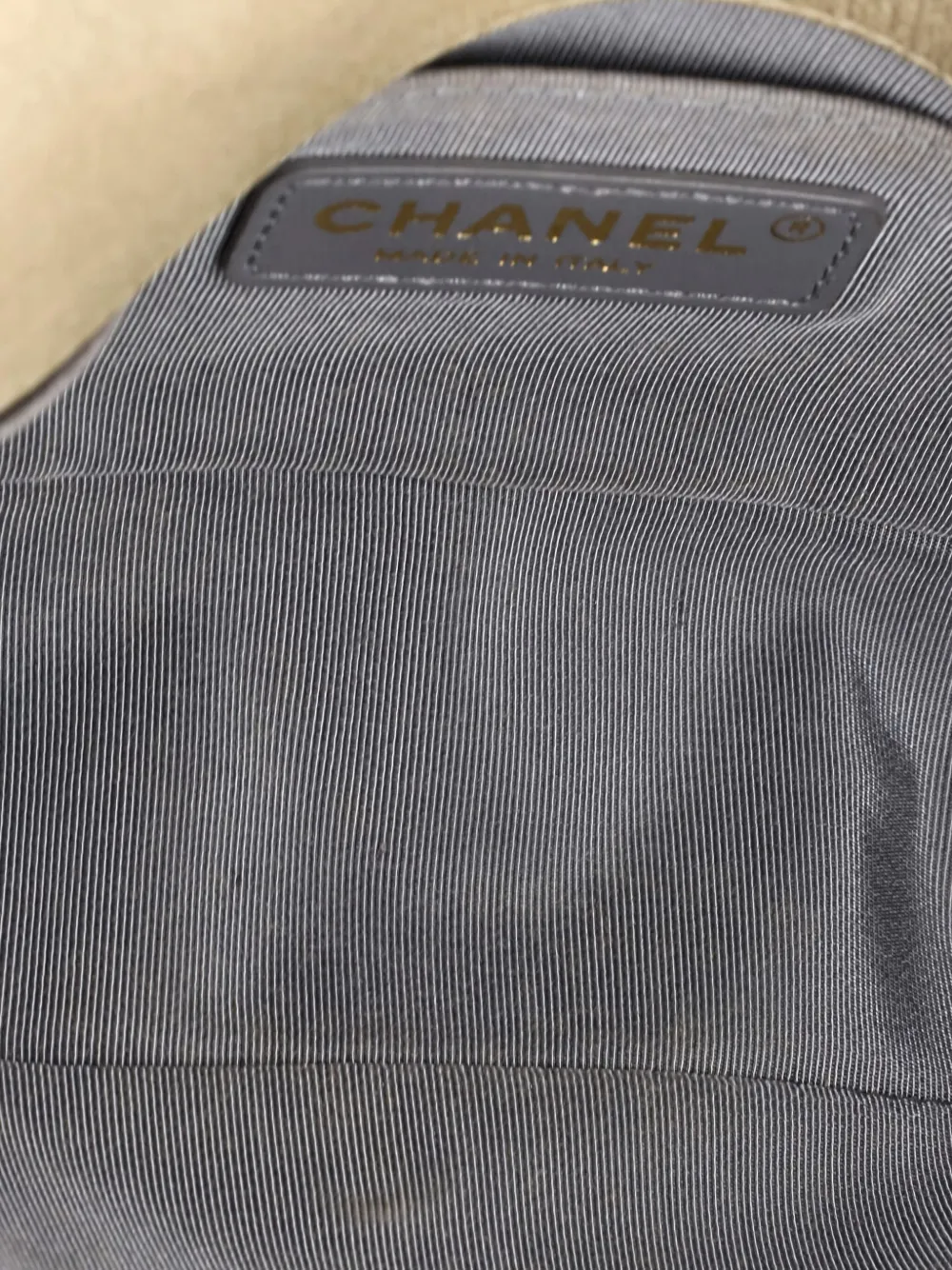 Pre-owned Chanel Boy Flap Bag Woven Leather Small Crossbody Bag In Neutral