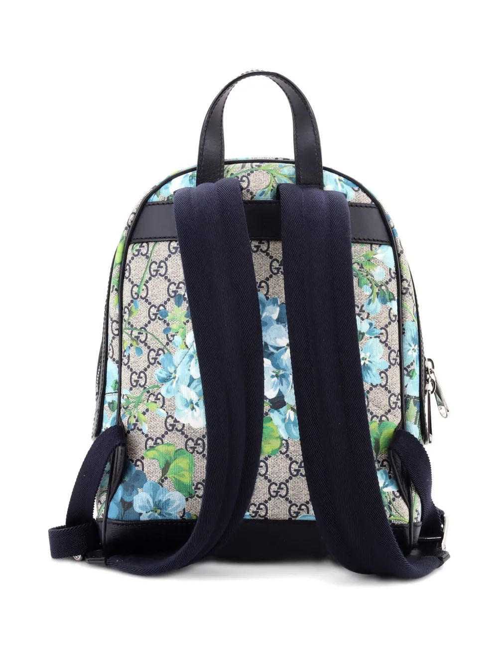 Gucci Pre-Owned Zip Pocket Blooms Print GG Coated Canvas Small backpack | Pre-Owned | Image 2