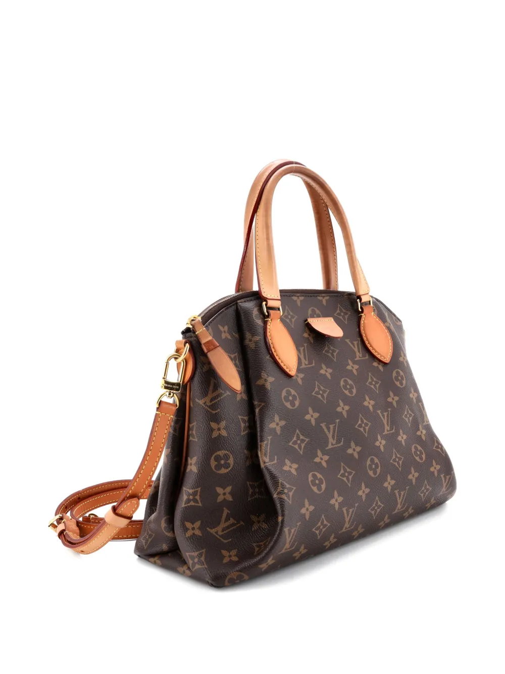 Louis Vuitton Pre-owned Rivoli Handbag Monogram Canvas PM Satchel in Brown, view 3