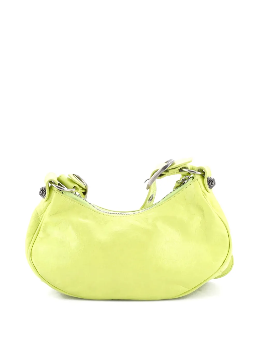 Pre-owned Balenciaga Le Cagole Giant Studs Shoulder Bag Leather Xs Hobo Bag In Yellow