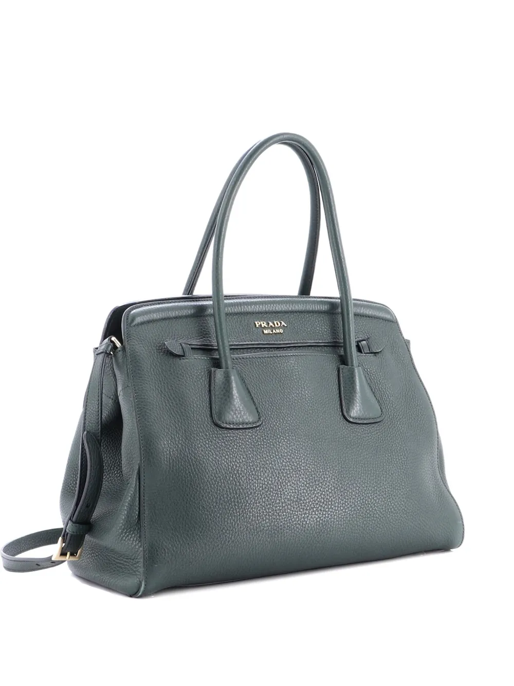 Prada Pre-Owned Cuir Frame Convertible Vitello Daino Large tote bag | vert | Image 1
