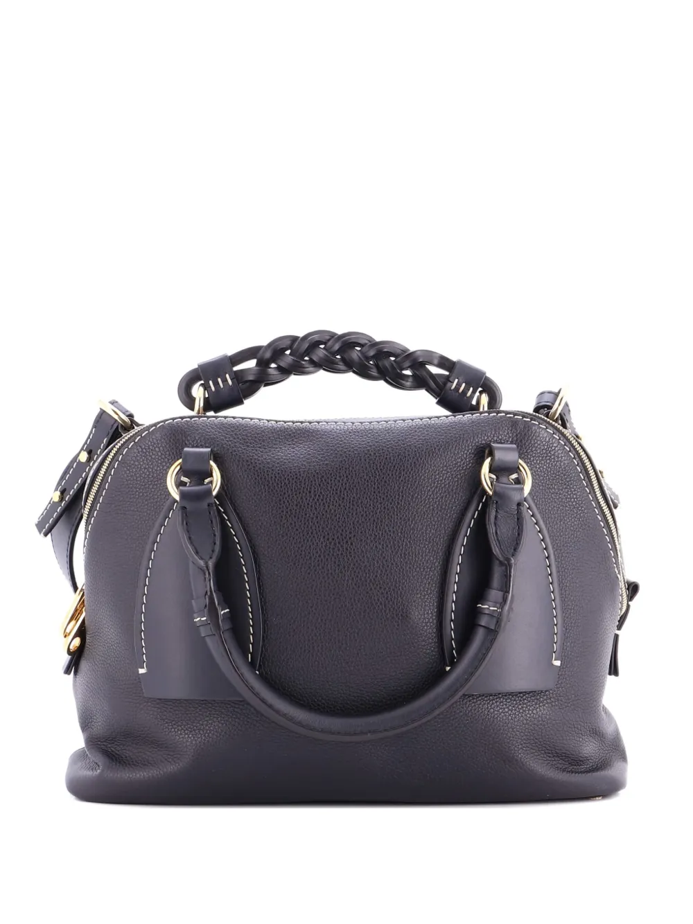 Chloé Pre-Owned Daria Bag Leather Medium shoulder bag - ブラック