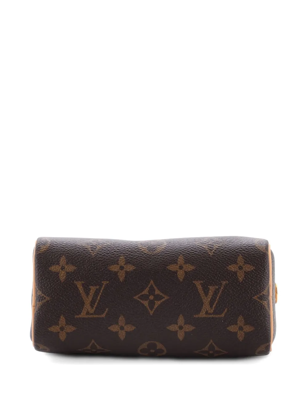 Pre-owned Louis Vuitton Speedy Bandouliere Nm Bag Monogram Canvas Nano Crossbody Bag In Brown