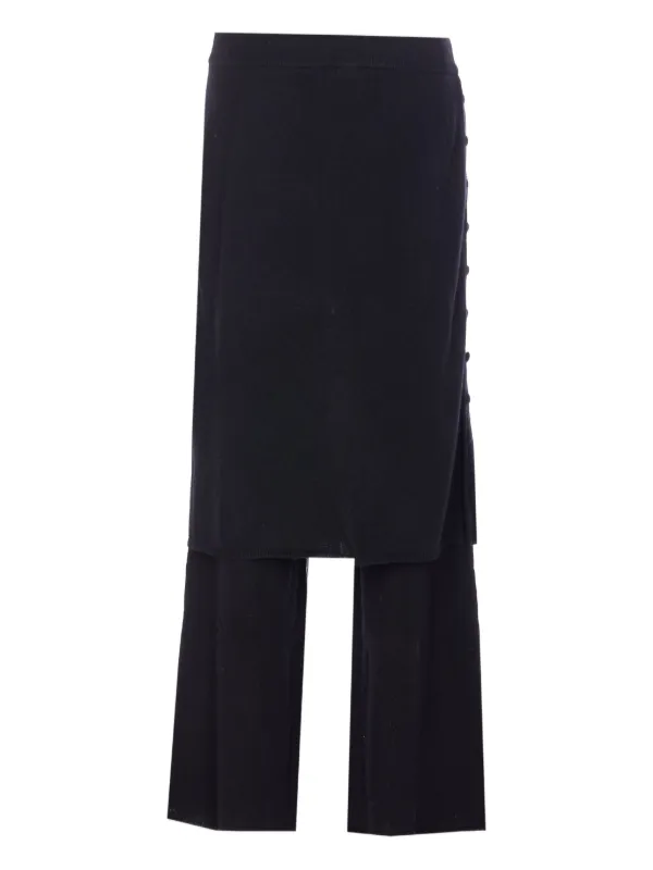 Lisa Yang Payton Double-layered Trousers in Black