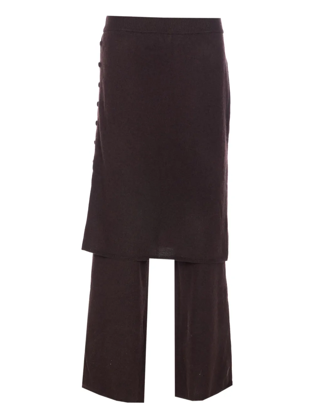 Lisa Yang Payton elasticated double-layered trousers | Brown | Image 1