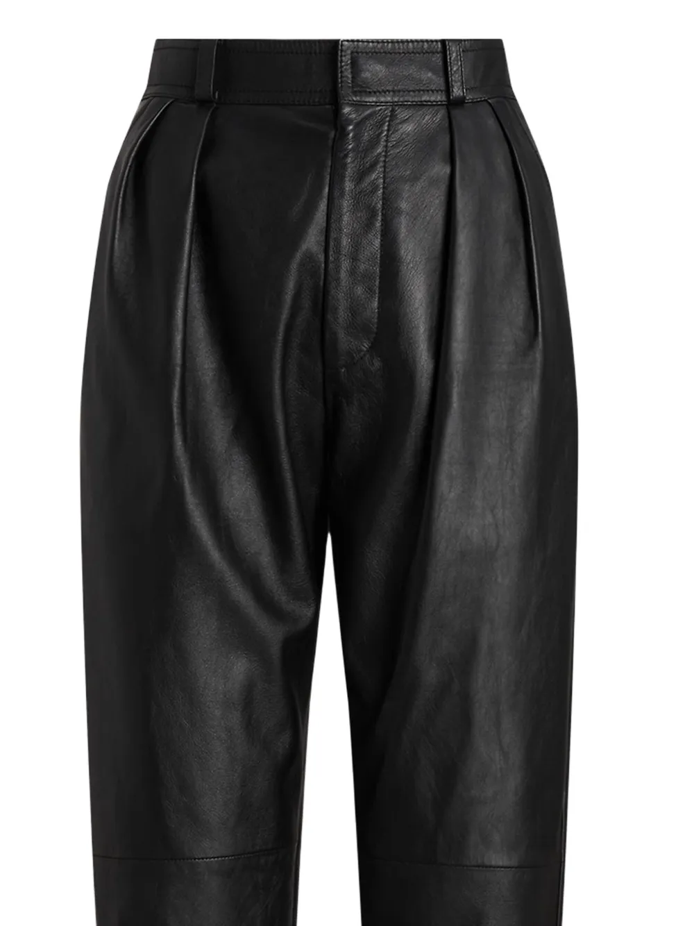 Ralph Lauren Collection Rogers leather trousers - Zwart