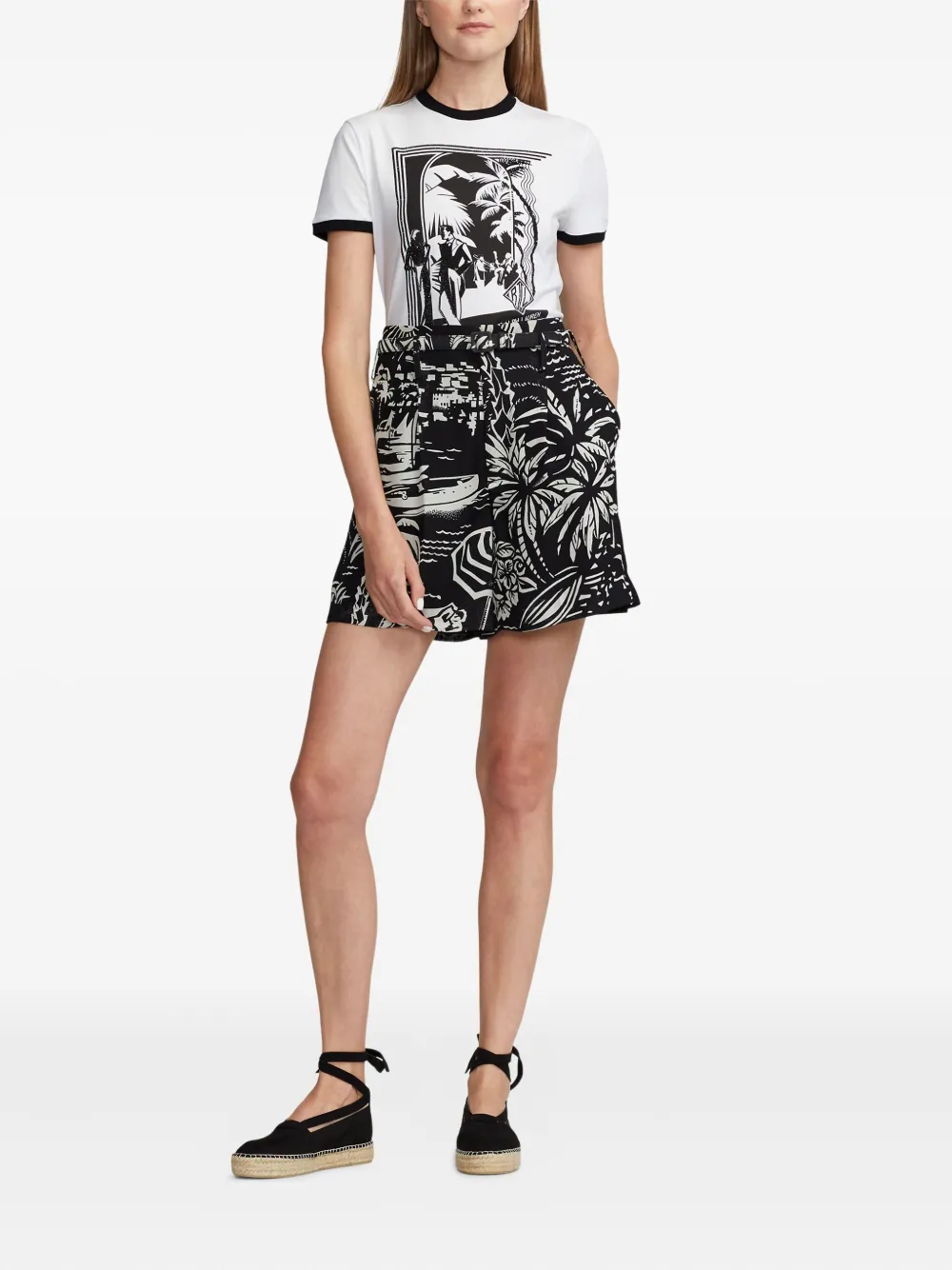 Ralph Lauren Ringer Graphic T-shirt In White