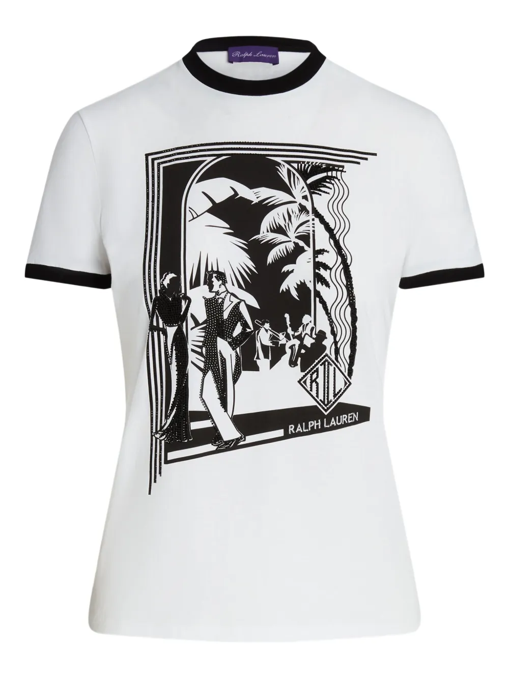 Ralph Lauren Ringer Graphic T-shirt In White
