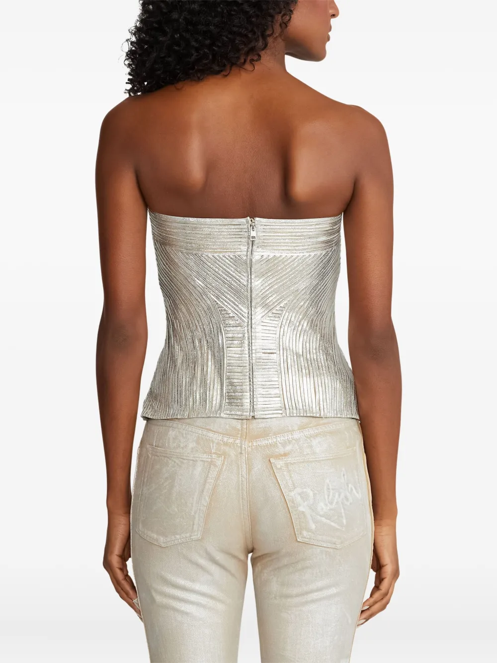 Ralph Lauren Collection Strapless top Beige