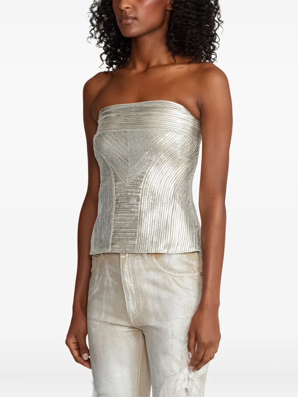 Ralph Lauren Collection Strapless top Beige