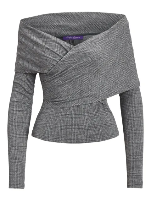 Ralph Lauren Collection off-shoulder long-sleeve top
