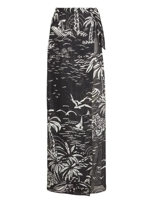 Ralph Lauren Collection Print-design Trousers in Black