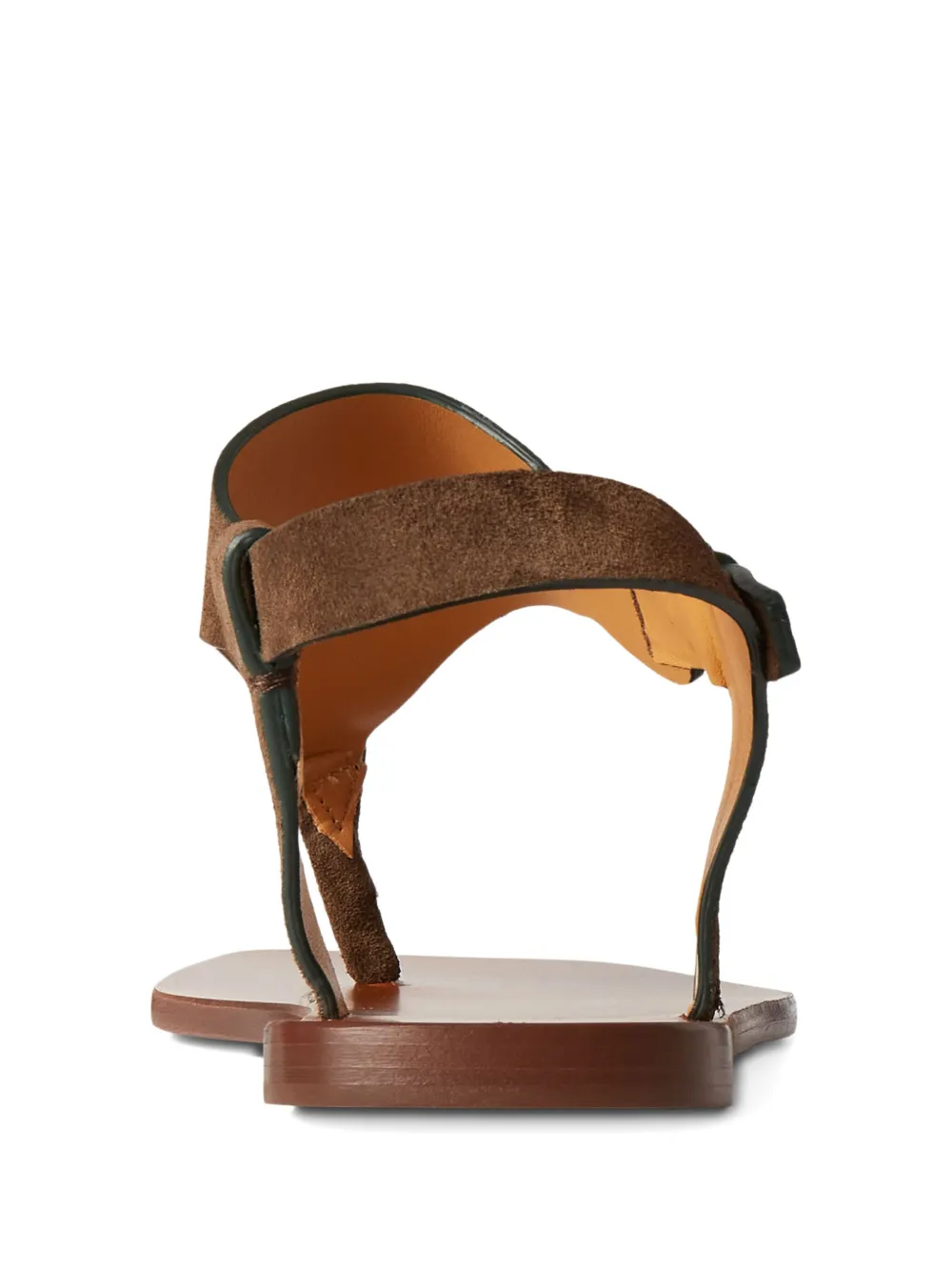 Ralph Lauren Buckle Strap Sandal In Brown