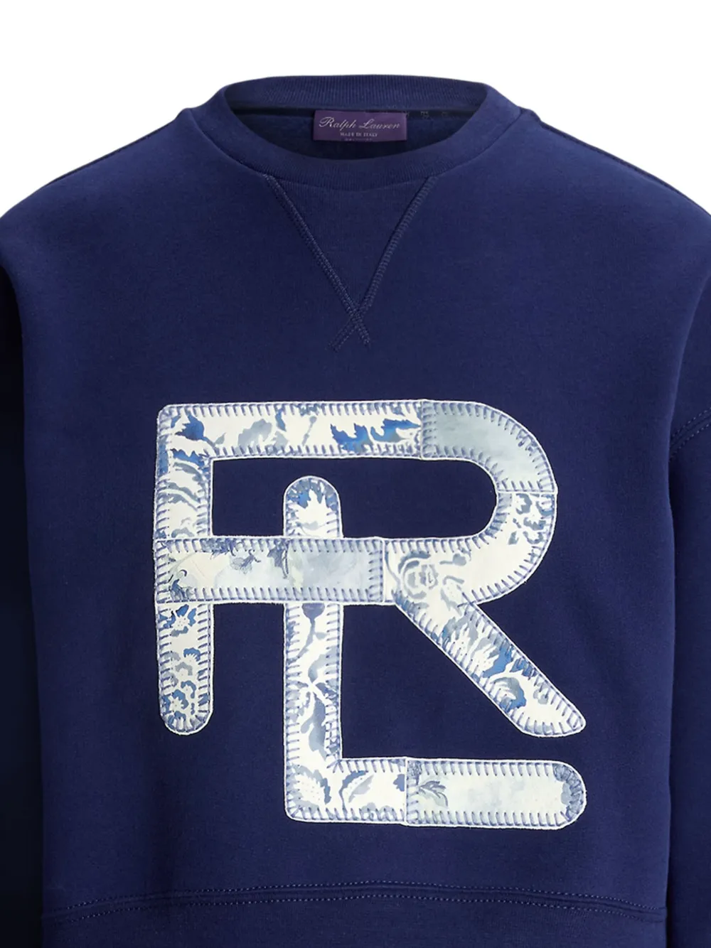 Ralph Lauren Collection Cropped trui met bloemenprint Blauw