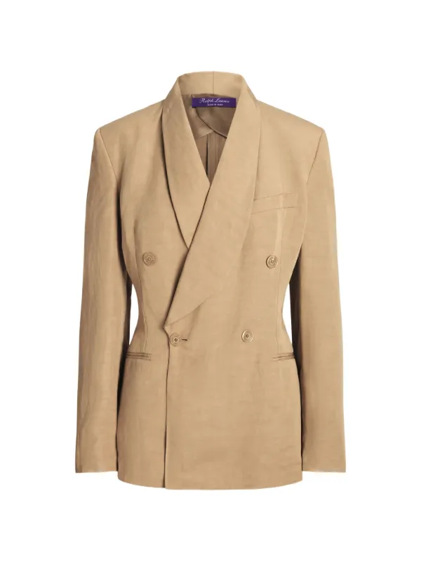 Ralph Lauren Collection Gregory Double-breasted Blazer in Neutrals