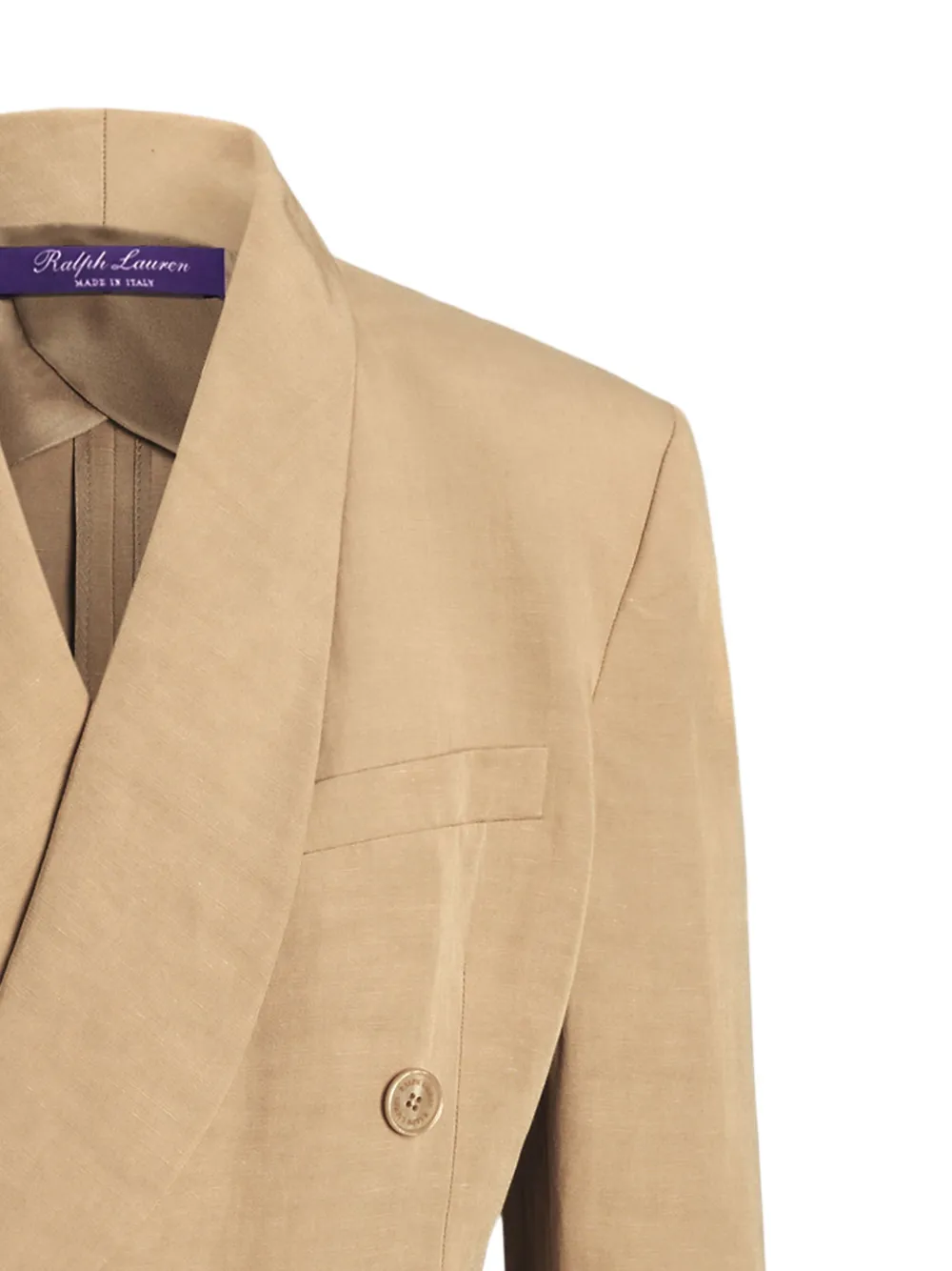 Ralph Lauren Collection Blazer met dubbele rij knopen Beige