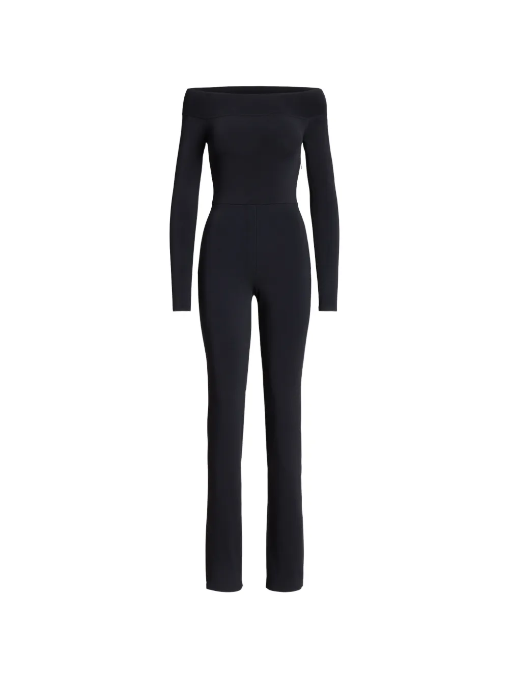 Ralph Lauren Collection off-shoulder long-sleeve jumpsuit - Nero