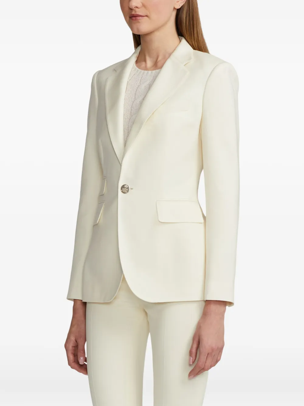 Ralph Lauren Collection Colbert met knoopsluiting Beige