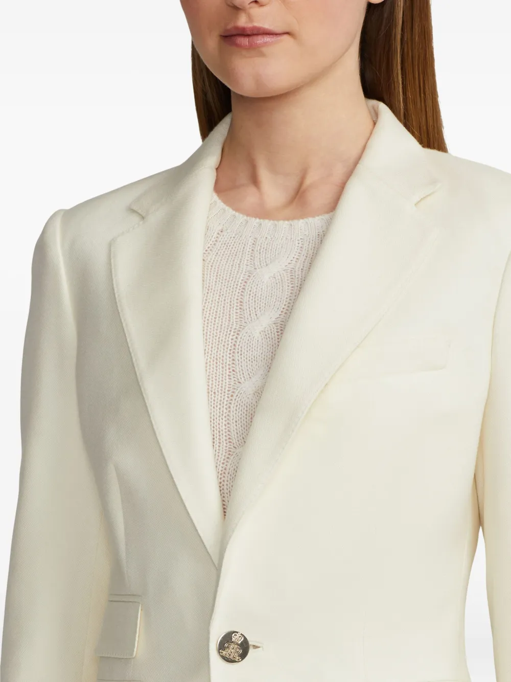 Ralph Lauren Collection Colbert met knoopsluiting Beige