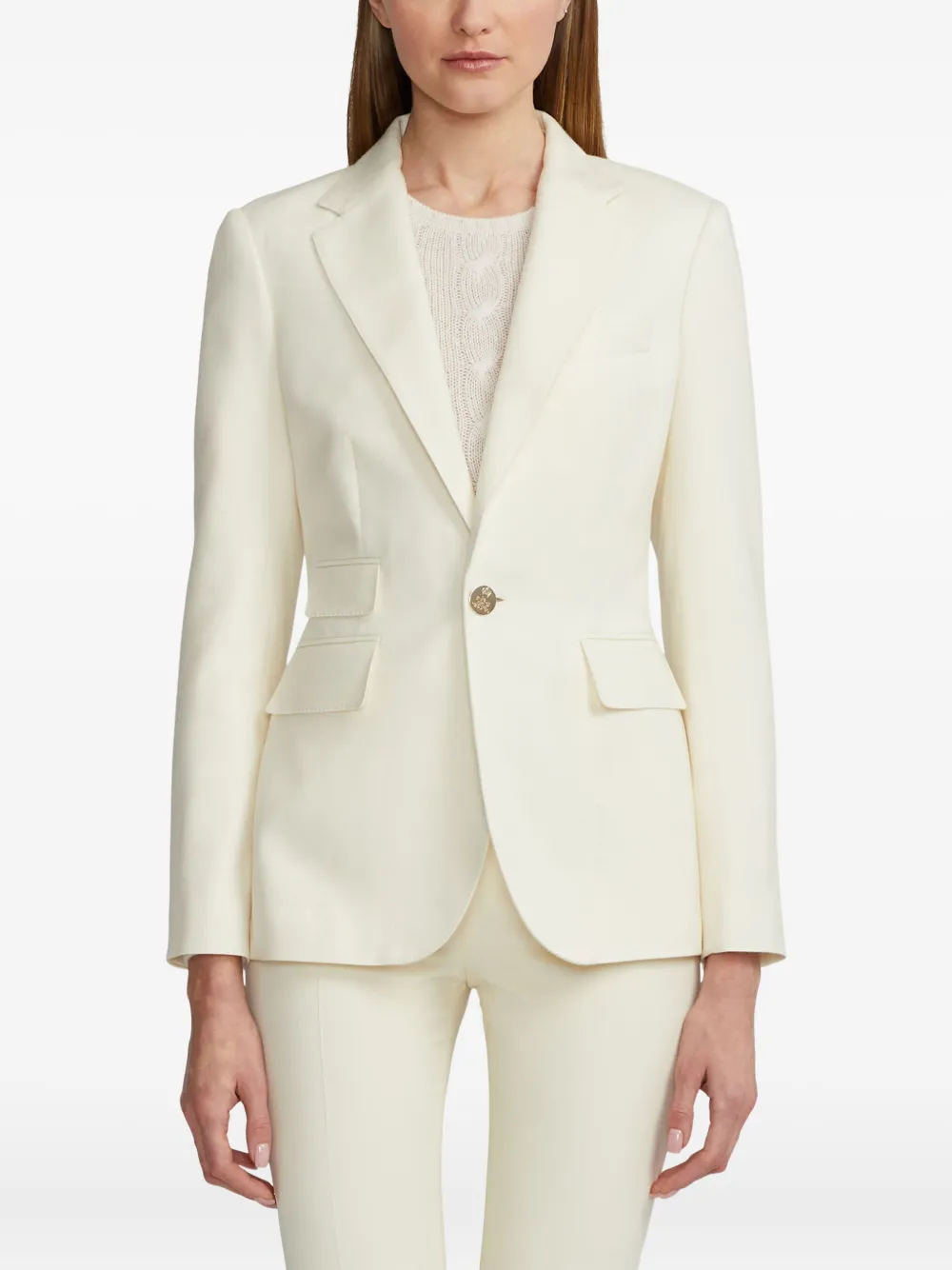 Ralph Lauren Collection Colbert met knoopsluiting Beige