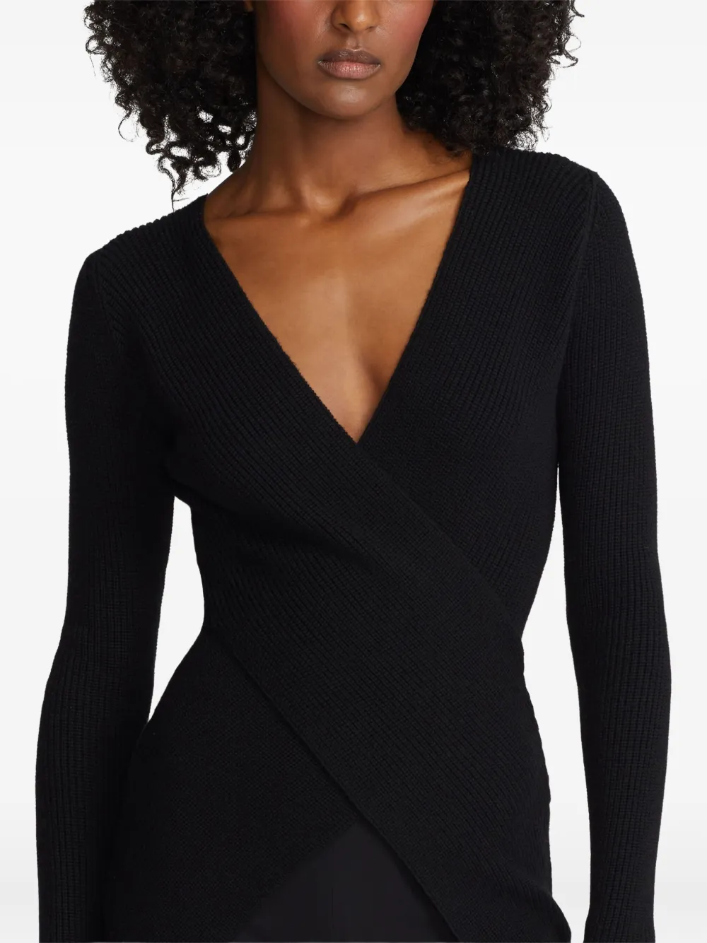 Ralph Lauren Collection Top met V-hals Zwart