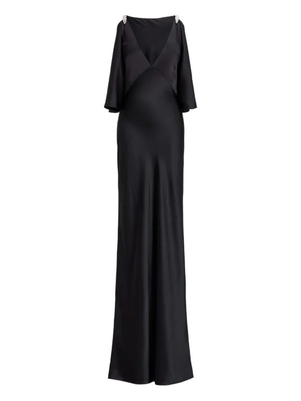 ralph lauren silk maxi dress Polo Ralph Lauren Silk Dress | Black