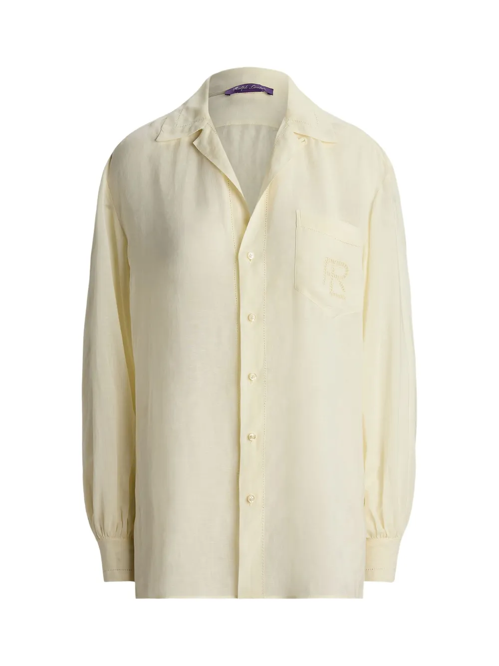 Ralph Lauren Embroidered-logo Shirt In Neutral