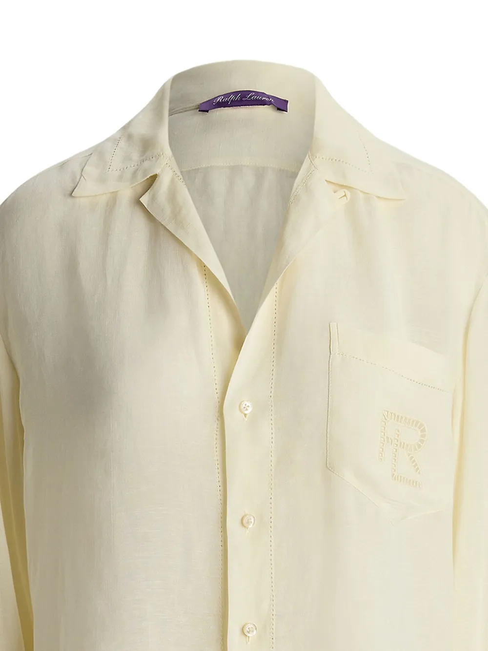 Ralph Lauren Collection embroidered-logo shirt - Beige