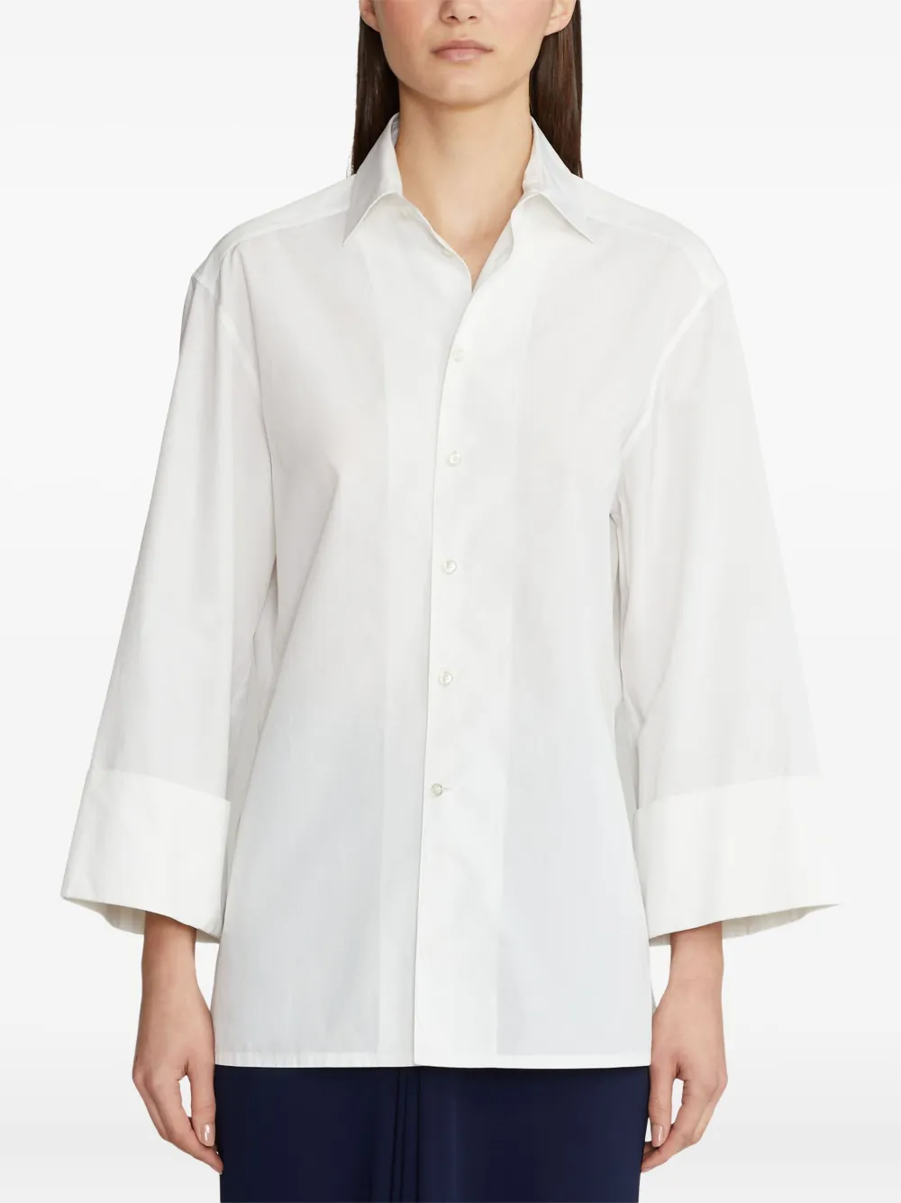 Ralph Lauren Cuffed-sleeves Shirt In White