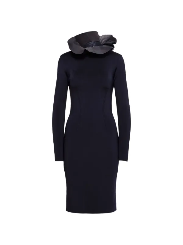 Ralph Lauren Collection Ruffled Midi Dress in Blue